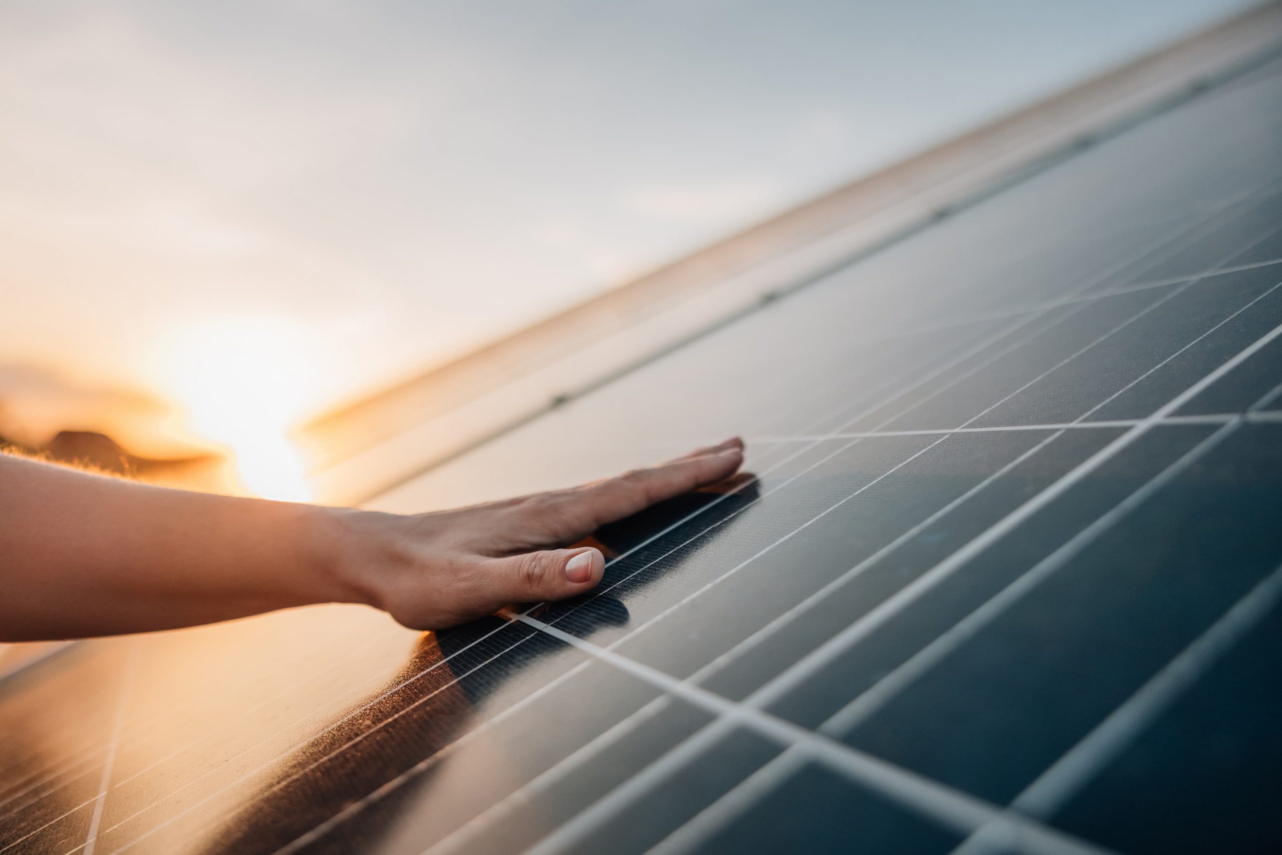 La production solaire au soleil couchant solaire | Energreen